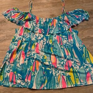 NWT XL Lilly Pulitzer Beach and Bae Taimiami top